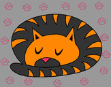 Dibujo Gato durmiendo pintado por melodicjoe