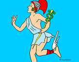 Dibujo Hermes pintado por nacor