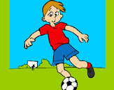 Dibujo Jugar a fútbol pintado por PABLO_HM