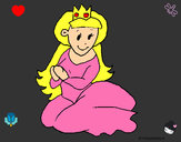 Dibujo Princesa sentada pintado por antolakim