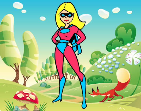 Dibujo Superheroina pintado por antolakim