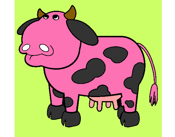 Dibujo Vaca pensativa pintado por gamiz