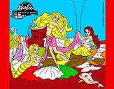 Dibujo Barbie con sirenas pintado por ulisses