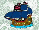 Dibujo Barco pirata pintado por Jaime_1234