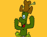 Dibujo Cactus con sombrero pintado por FABRI003