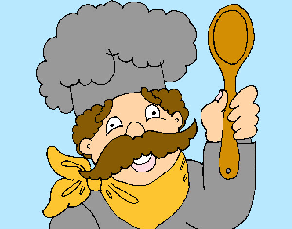 cocinero con bigotes 