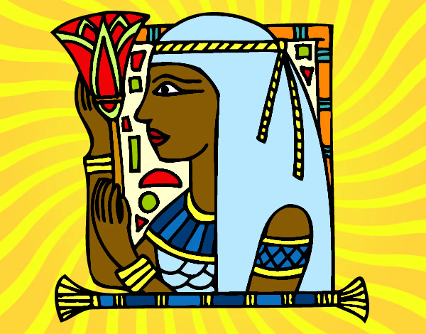 Dibujo Cleopatra pintado por Bego