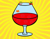 Dibujo Copa de vino pintado por operetta