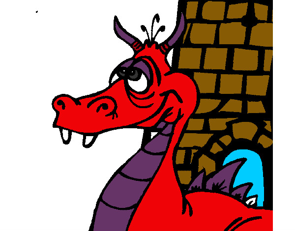 Dibujo Dragón mareado pintado por morenax