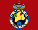 Dibujo Escudo del Real Racing Club de Santander pintado por MANGEL