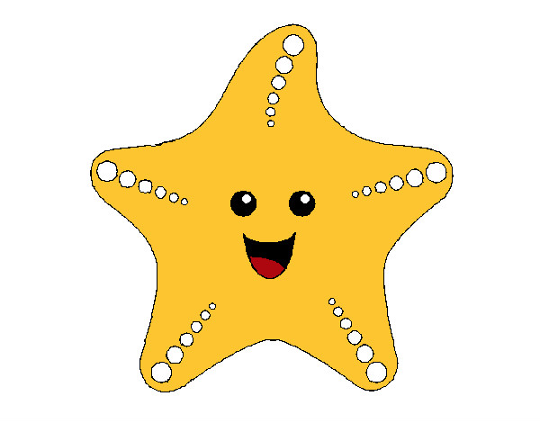 Dibujo Estrella de mar pintado por antitto