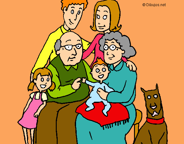 Dibujo Familia pintado por Ana2019