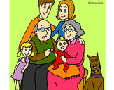 Dibujo Familia pintado por hpna