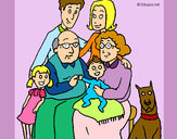 Dibujo Familia pintado por lupii
