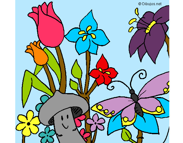 Dibujo Fauna y flora pintado por hpna