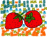Dibujo fresas pintado por yunusa