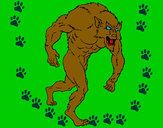 Dibujo Hombre lobo pintado por gaby2138