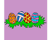 Dibujo Huevos de pascua III pintado por 040407