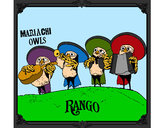 Dibujo Mariachi Owls pintado por lamorales