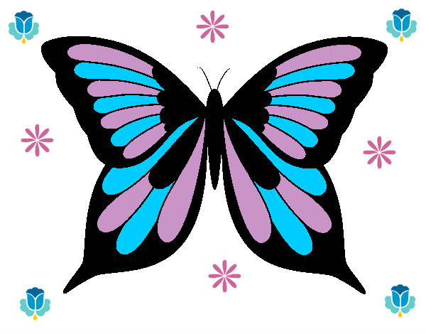 Dibujo Mariposa 8 pintado por Alba2202