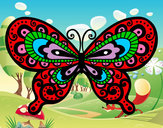 Dibujo Mariposa bonita pintado por antitto