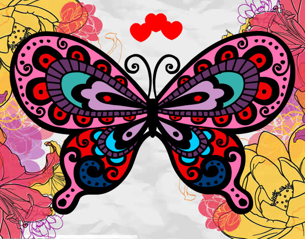 Dibujo Mariposa bonita pintado por karenmelis