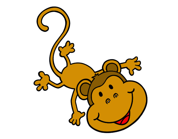 Dibujo Mono gracioso pintado por franciscam