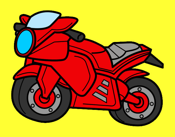 Dibujo Moto deportiva pintado por david2003