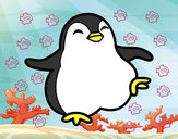 Dibujo Pingüino bailando pintado por gaby2138