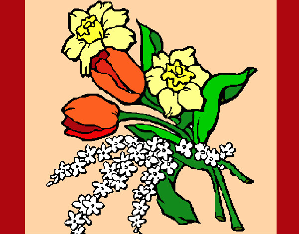 Dibujo Ramo de flores pintado por Bego