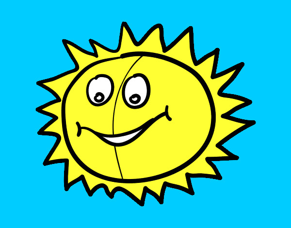 Dibujo Sol feliz pintado por jochaglo