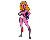 Dibujo Superheroina pintado por franciscam