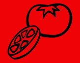 Dibujo Tomate pintado por joscari