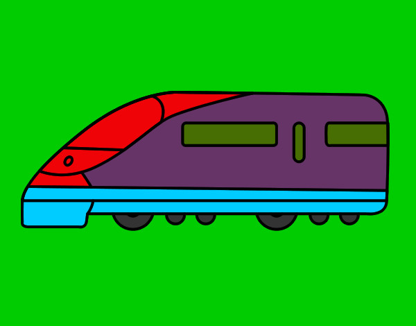 Dibujo Tren rápido pintado por IANCARLOSG