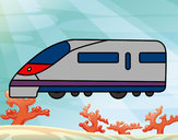Dibujo Tren rápido pintado por marcos2