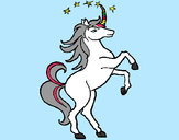 Dibujo Unicornio pintado por Rosy160205