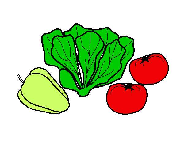 Dibujo Verduras pintado por joscari