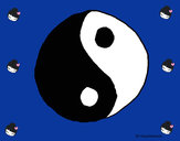 Dibujo Yin yang pintado por kakkak