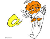 Dibujo Ángel pintado por SAMIS