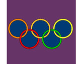 Dibujo Anillas de los juegos olimpícos pintado por TABLETITA