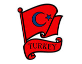 Dibujo Bandera de Turquía pintado por vichocente