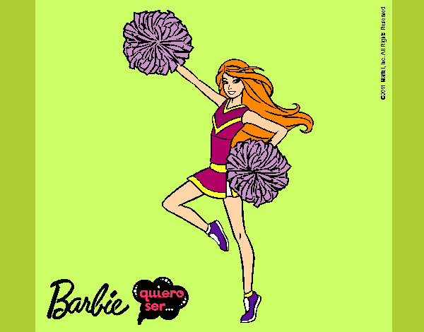 Dibujo Barbie animadora pintado por Fabox