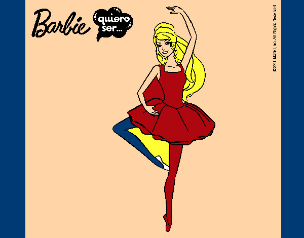 Dibujo Barbie bailarina de ballet pintado por anuskity