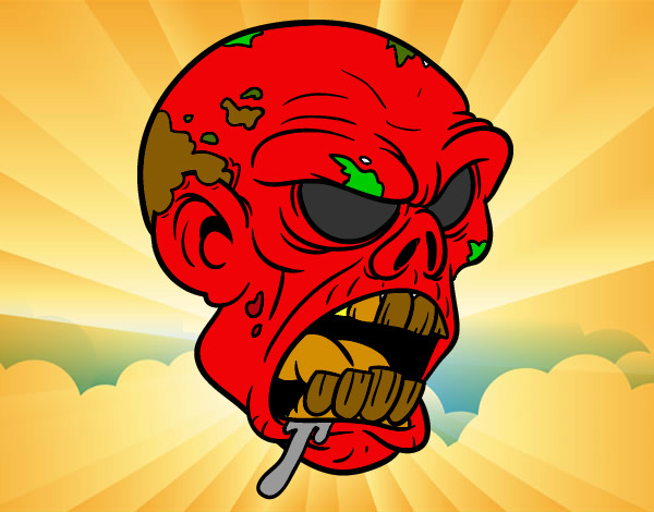 Dibujo Cabeza de zombi pintado por Silmaspaol