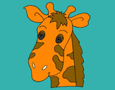 Dibujo Cara de jirafa pintado por leerose1