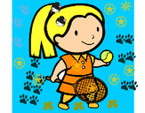 Dibujo Chica tenista pintado por nanu012345