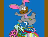 Dibujo Conejo de Pascua pintado por Melaniezoe