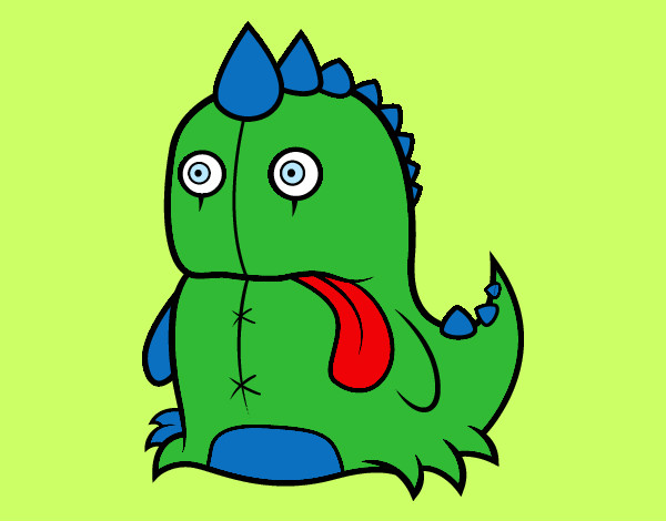 Dibujo Dinosaurio monstruoso pintado por Valentin 