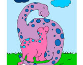Dibujo Dinosaurios pintado por Ignachi