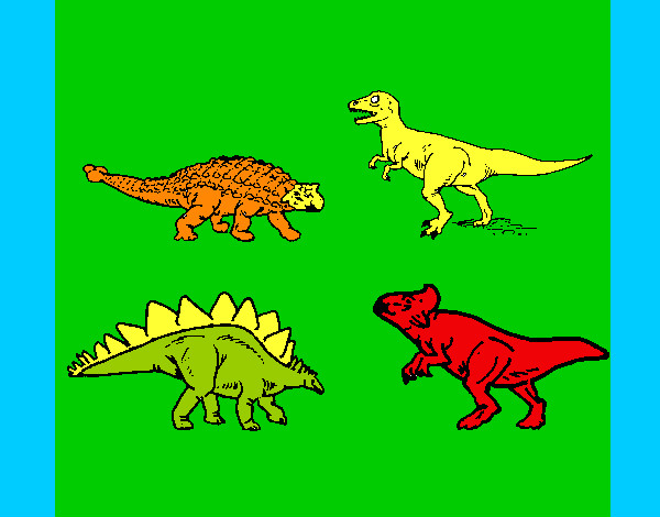 Dibujo Dinosaurios de tierra pintado por jacarly03